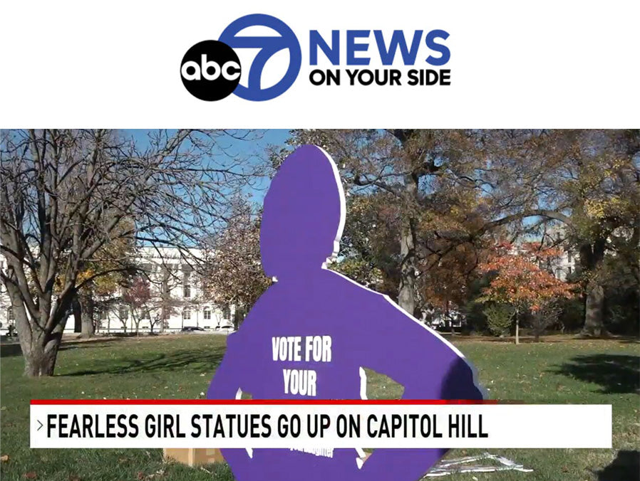 51 fearless girls on US Capitol grounds