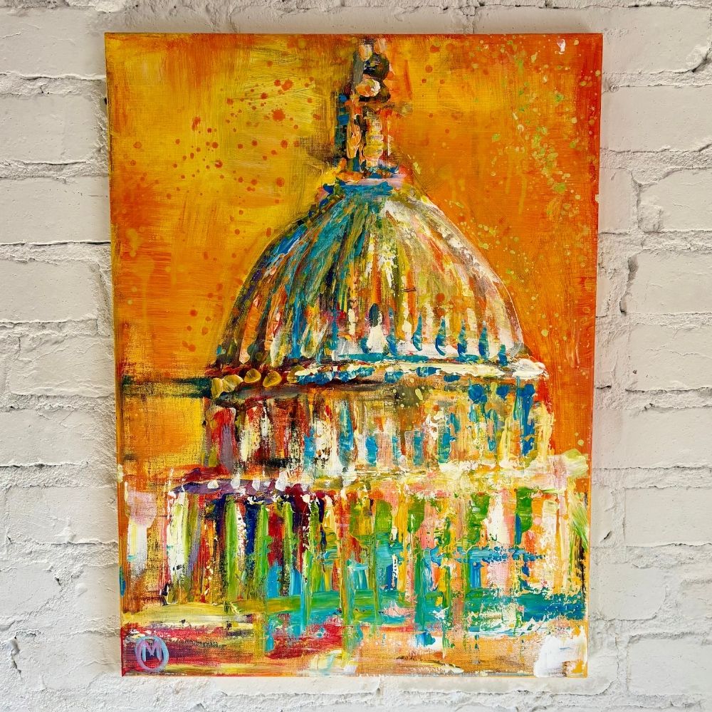 "Orange Burst Capitol" (2025)