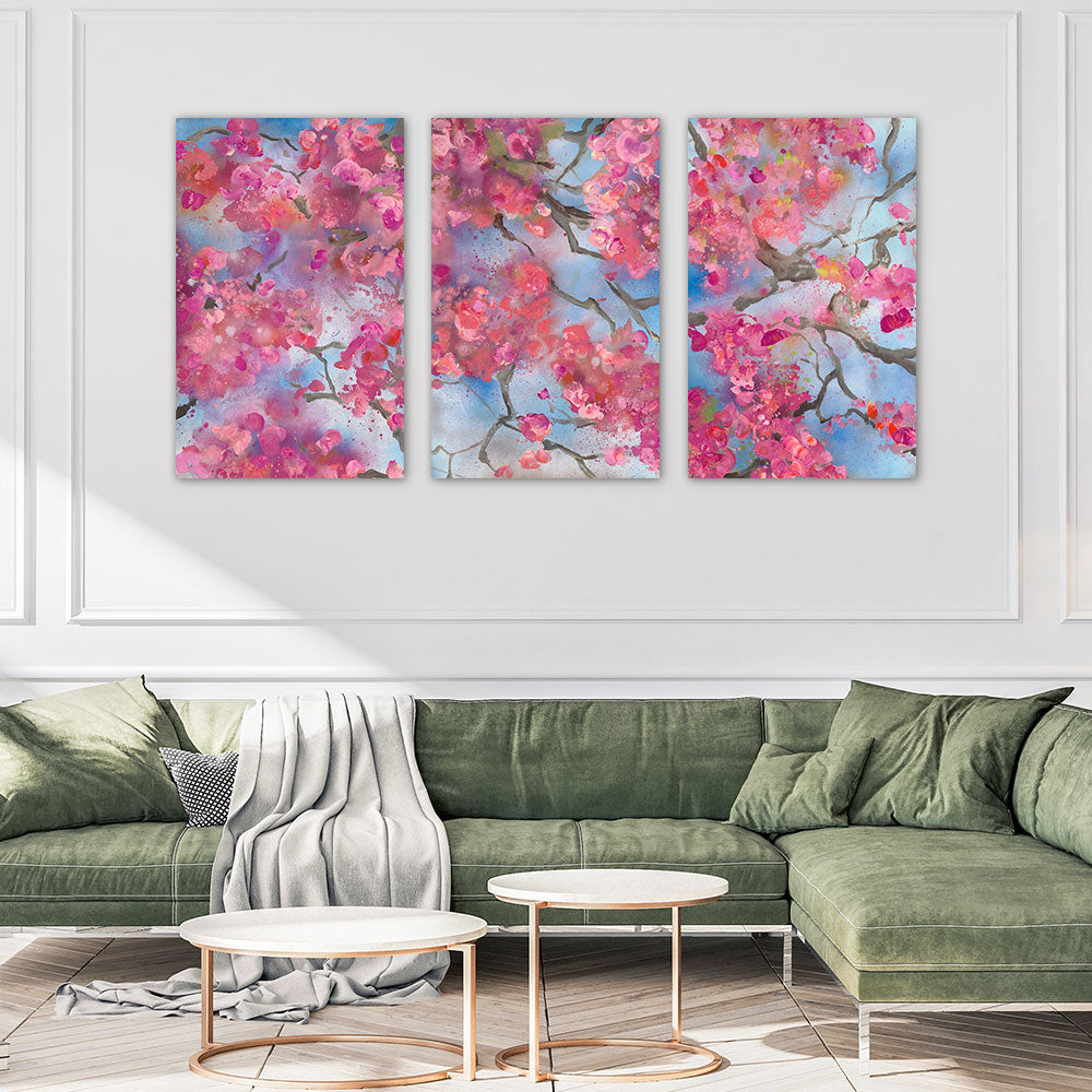 Cherry Blossom Triptych
