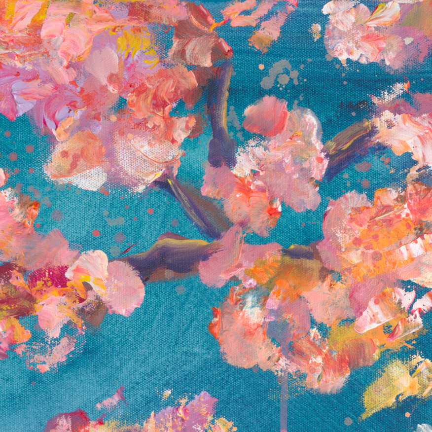 Teal Blossoms