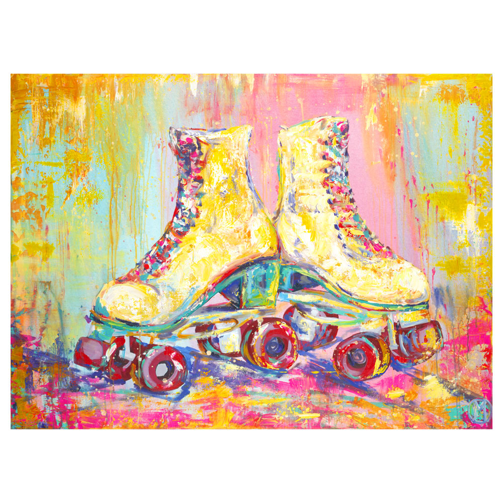 Tie Dye Roller Skates