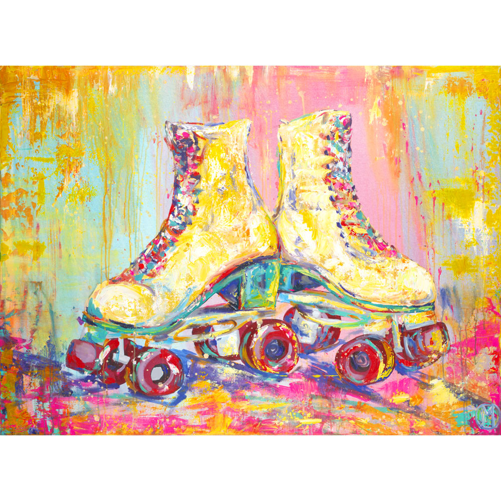 Tie-Dye Roller Skates