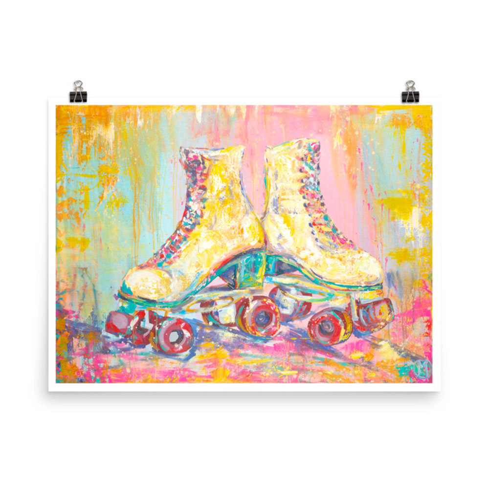 Tie Dye Roller Skates