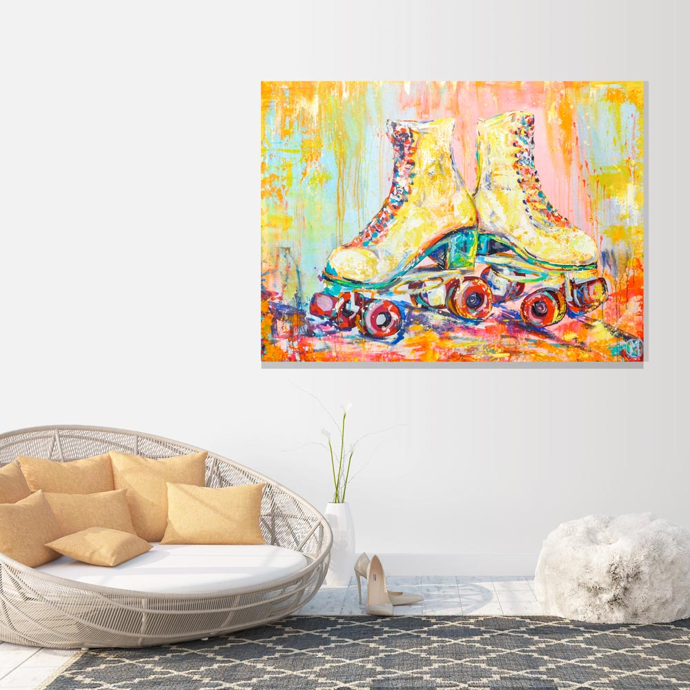 Tie-Dye Roller Skates