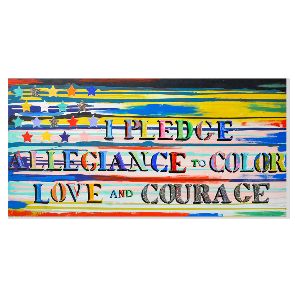 I Pledge Allegiance To Love & Courage (2019 Framed)