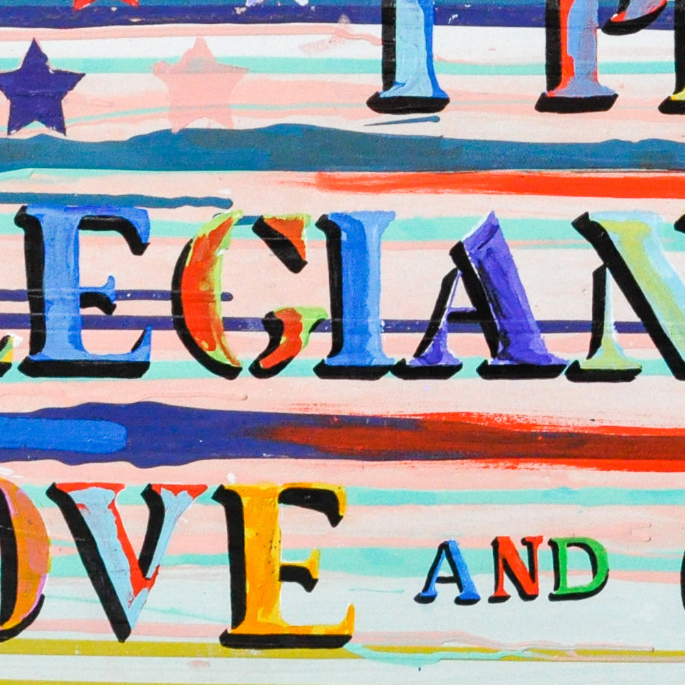 I Pledge Allegiance To Love &amp; Courage (2019 Framed)