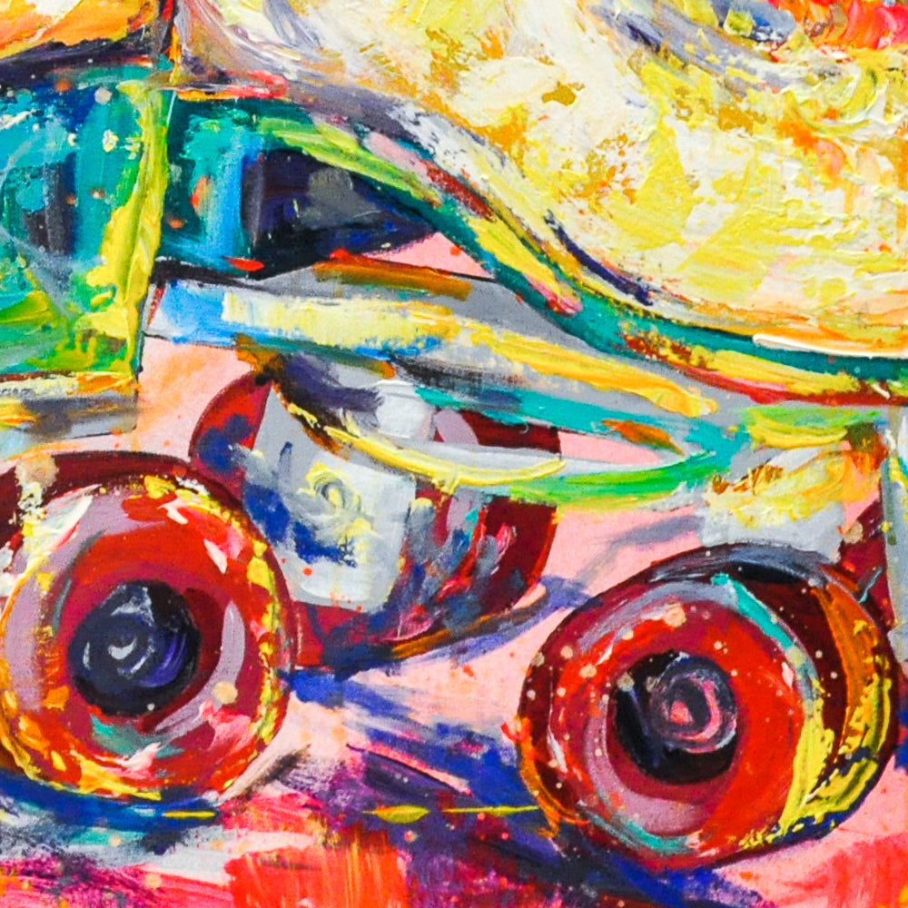 Tie-Dye Roller Skates