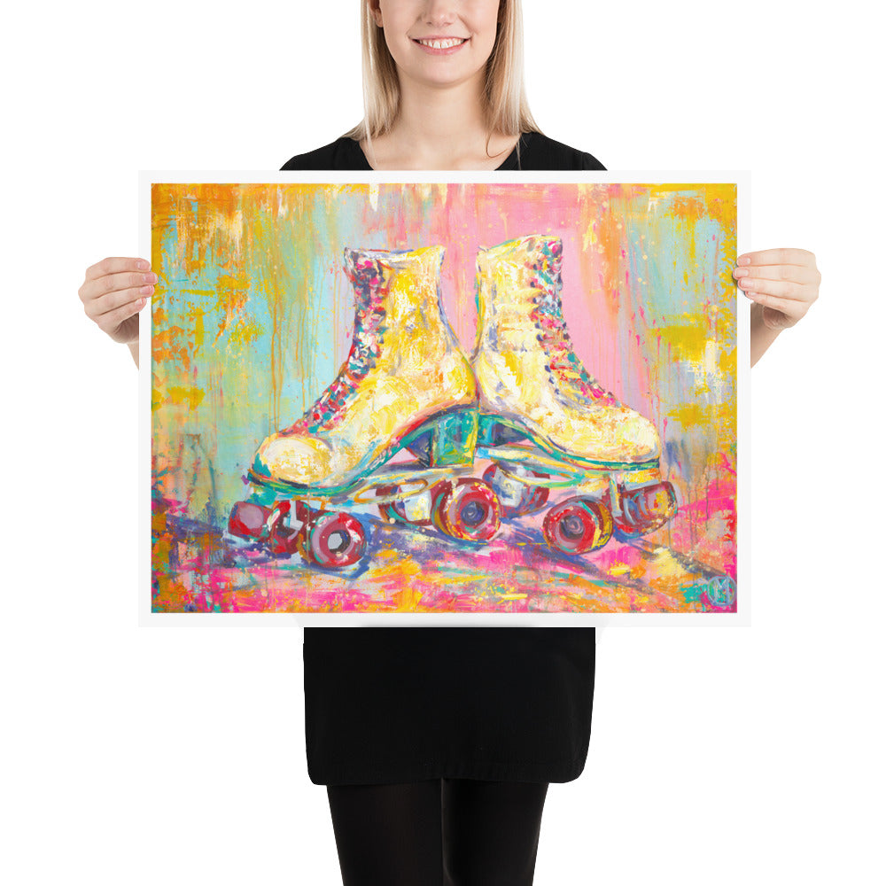 Tie Dye Roller Skates